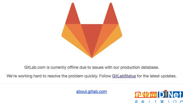 (Gitlab.com網(wǎng)站宕機(jī)公告,圖片來源于網(wǎng)絡(luò))