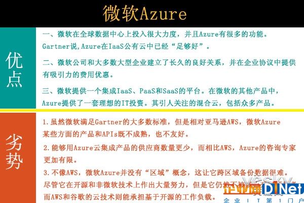 AWS、Azure和谷歌云 三大云服務(wù)商孰優(yōu)孰劣？